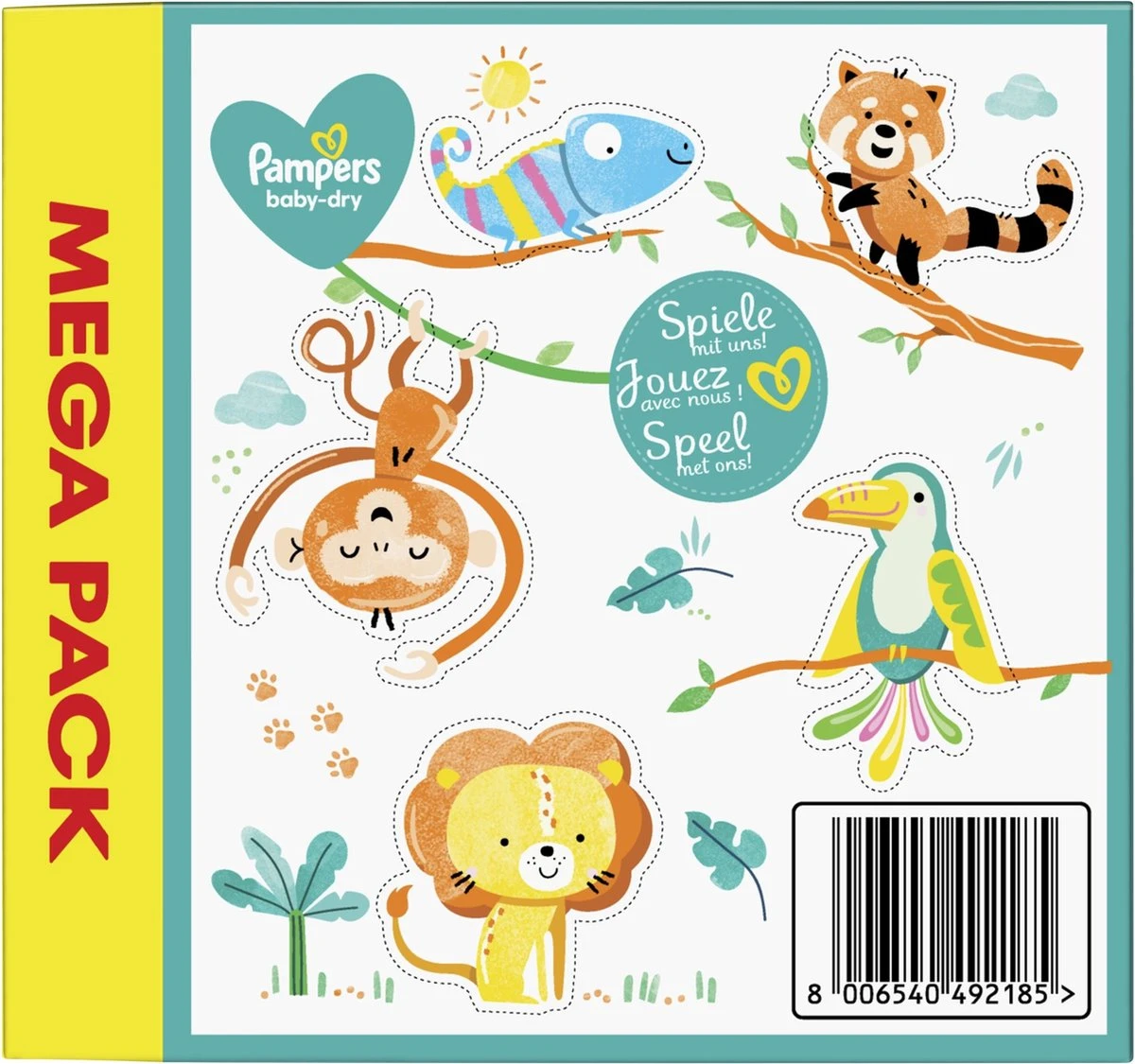 Pampers® Pampers - Baby Dry - Maat 3 - Maandbox - 208 Luiers 12 Pampers® Pampers - Baby Dry - Maat 3 - Maandbox - 208 Luiers - Afbeelding 10