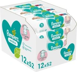 Pampers® Pampers - Sensitive - Billendoekjes - 1872 Doekjes - 36 X 52 -Winkel Voor Babyverzorgingsproducten 1200x1131 3