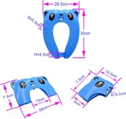 Merkloos WC Verkleiner Blauw Panda Ontwerp - Toilettrainer - Opvouwbare Toilet Zitje - Toiletbril Verkleiner - Kinder WC Bril -Winkel Voor Babyverzorgingsproducten 1200x1131 5