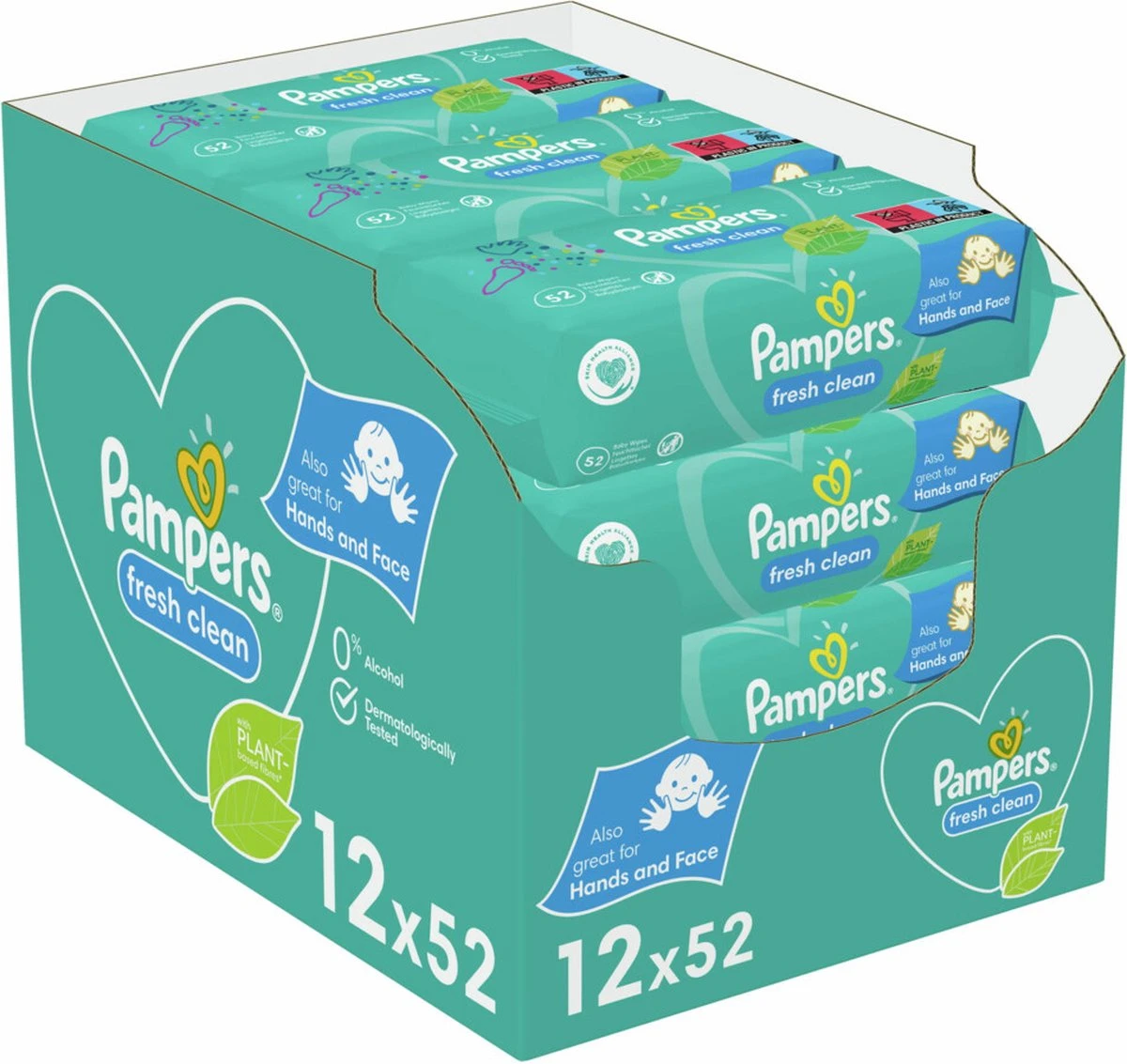 Pampers® Pampers Fresh Clean Billendoekjes - 12 X 52 Doekjes 3 Pampers® Pampers Fresh Clean Billendoekjes - 12 X 52 Doekjes
