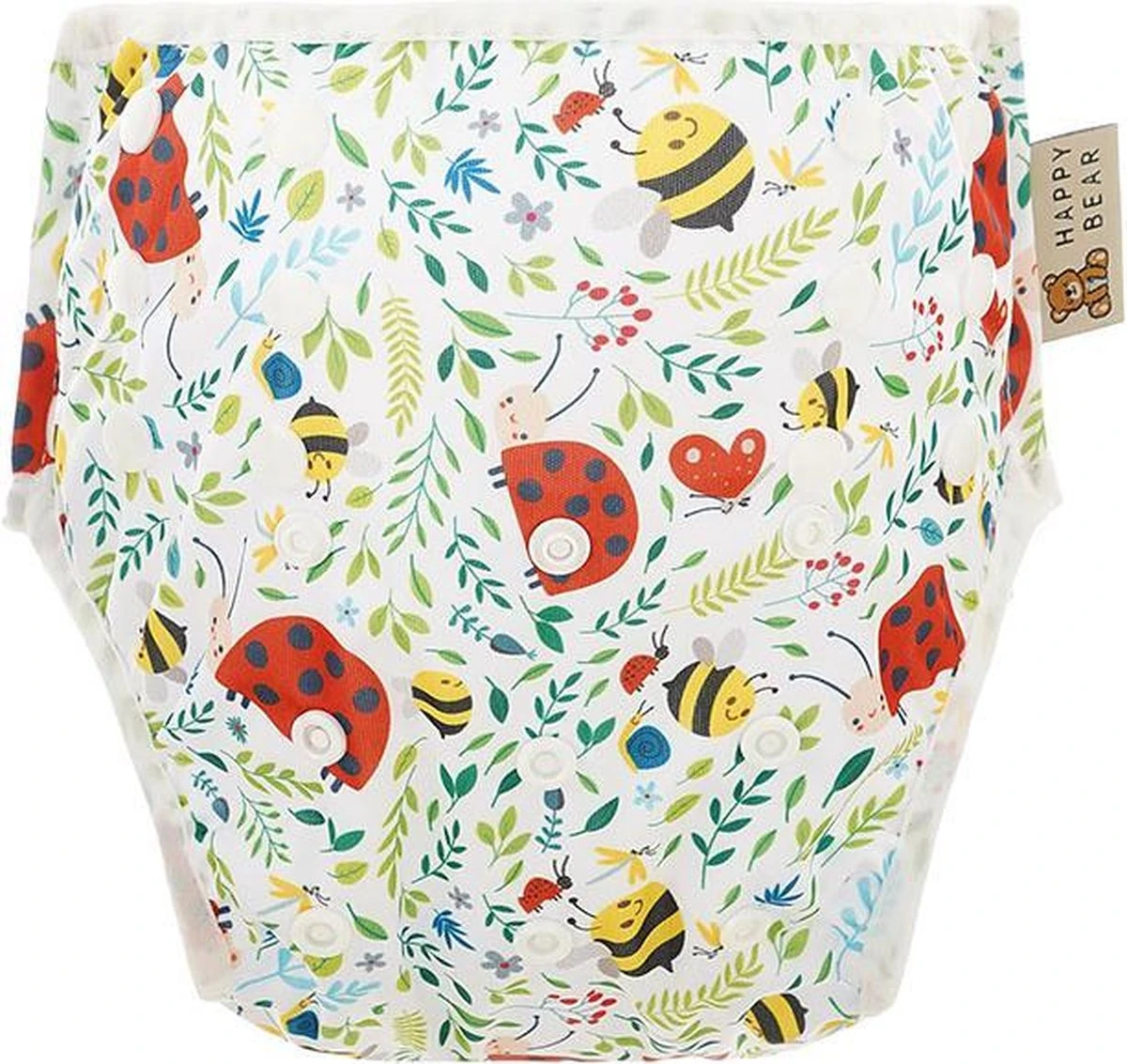 HappyBear - Zwemluier Lieveheersbeestjes | 0-3 Jaar - Wasbaar - Onesize 2 HappyBear - Zwemluier Lieveheersbeestjes | 0-3 Jaar - Wasbaar - Onesize
