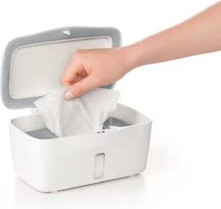 OXO Tot Doekjesverdeler - Billendoekjesdoos- Billendoekjes Houder - Billendoekjesbox - Wipe Box- Vochtige Doekjes Houder- Wit-Grey -Winkel Voor Babyverzorgingsproducten 1200x1135