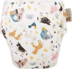 HappyBear - Zwemluier Boerderij | 0-3 Jaar - Wasbaar - Onesize