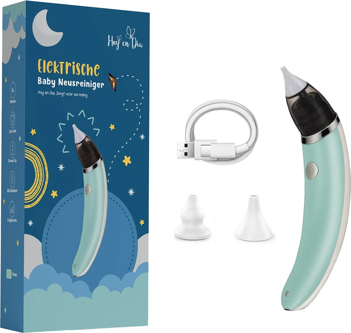 Hoy En Dia® Neusreiniger Baby Snoetenpoetsers - Neuspeer Met USB - Elektrische Neuszuiger - Toetenvegers 10 Hoy En Dia® Neusreiniger Baby Snoetenpoetsers - Neuspeer Met USB - Elektrische Neuszuiger - Toetenvegers - Afbeelding 8