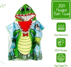 JAXY Badcape Baby - Badcape - Baby Badjas - Omslagdoek - Omslagdoek - Baby Handdoek Met Capuchon - Strandhanddoek - Badponcho - Poncho Handdoek - Microfiber - 60x90cm - Krokodil -Winkel Voor Babyverzorgingsproducten 1200x1144 2