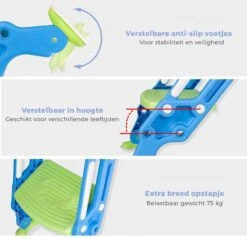 Toiletbril Met Trapje Voor Kinderen | Kinder Toiletzitje Toiletstoel Met Trap | Opvouwbare WC-bril Verkleiner Toiletverkleiner | LB-A20 Blauwpaars -Winkel Voor Babyverzorgingsproducten 1200x1156 2