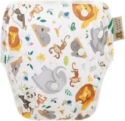 HappyBear - Zwemluier Wilde Dieren | 0-3 Jaar - Wasbaar - Onesize