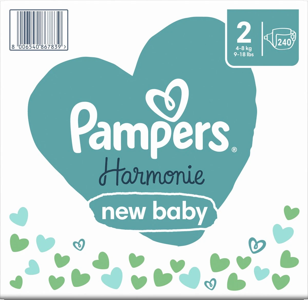 Pampers® Pampers Harmonie Luiers - Maat 2 (4-8kg) - 240 Luiers - Maandbox 13 Pampers® Pampers Harmonie Luiers - Maat 2 (4-8kg) - 240 Luiers - Maandbox - Afbeelding 11