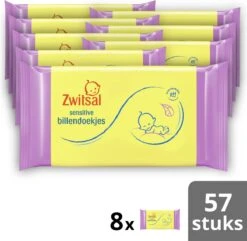 Zwitsal Sensitive Billendoekjes - 8 X 57 Stuks - Voordeelverpakking -Winkel Voor Babyverzorgingsproducten 1200x1171