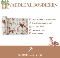 Hydrofiele Doek - Hydrofiele Doek XL - Bosdieren - 120x120cm - Multidoek - Hydrofiel - Swaddle - Hydrofiele Luier -XL - Bamboe - Hydrofieldoek - Hydrofieldoek Bosdieren - Omslagdoek Baby - Emmailloter -Winkel Voor Babyverzorgingsproducten 1200x1173 3