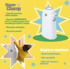 Luieremmer Medium Zilver - Middel - Zonder Navulling - Geschikt Voor Pampers En Huggies - Stoma -Winkel Voor Babyverzorgingsproducten 1200x1177 14