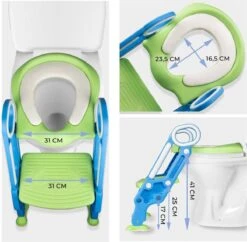 Toiletbril Met Trapje Voor Kinderen | Kinder Toiletzitje Toiletstoel Met Trap | Opvouwbare WC-bril Verkleiner Toiletverkleiner | LB-A20 Blauwpaars -Winkel Voor Babyverzorgingsproducten 1200x1177 18