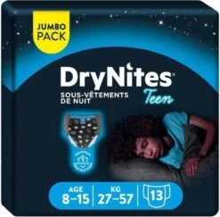 Jumbo Box DryNites Absorberende Luierbroekjes - Jongens - 8 Tot 15 Jaar - 13 Stuks