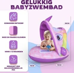 Eenhoorn - Kinderzwembad – Peuter Zwembad – Baby Zwembadje – Baby Zwembad Met Zonnescherm – Opblaasbaar – Vanaf 1 Jaar -Winkel Voor Babyverzorgingsproducten 1200x1179 7