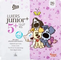 Etos Woezel & Pip Luiers Junior+ - Maat 5+ - 13- 27 Kg - Megabox - 78 Stuks -Winkel Voor Babyverzorgingsproducten 1200x1181
