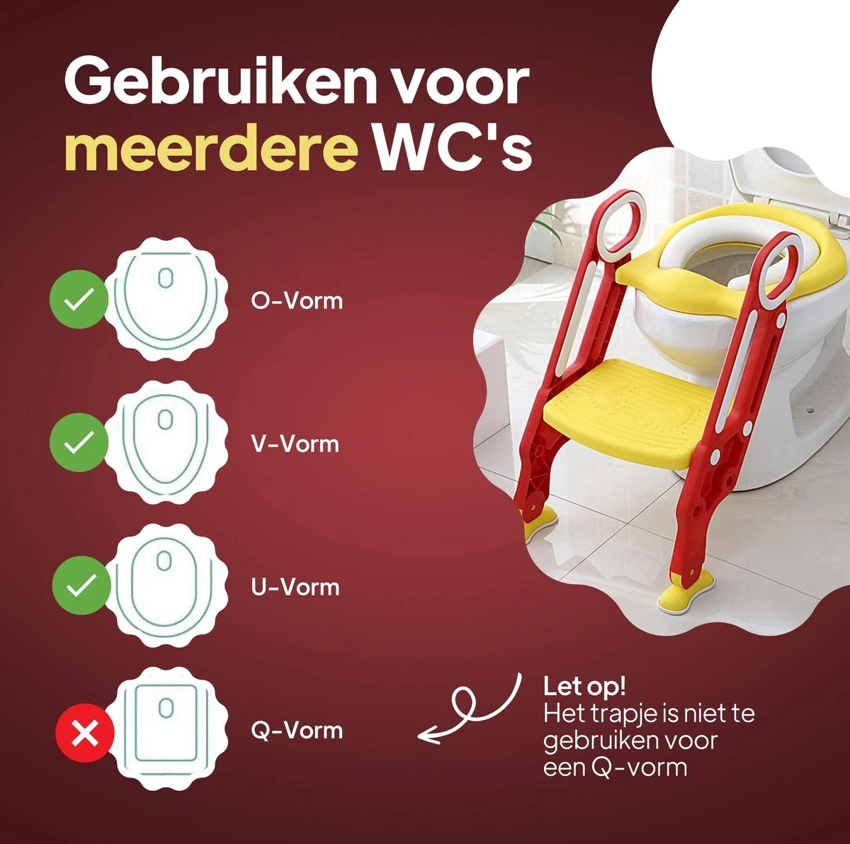 Merkloos Wc Verkleiner Met Trapje - Wc Verkleiner - Toilettrainer - Toiletverkleiner - 2 Tot 7 Jaar 6 Merkloos Wc Verkleiner Met Trapje - Wc Verkleiner - Toilettrainer - Toiletverkleiner - 2 Tot 7 Jaar - Afbeelding 4