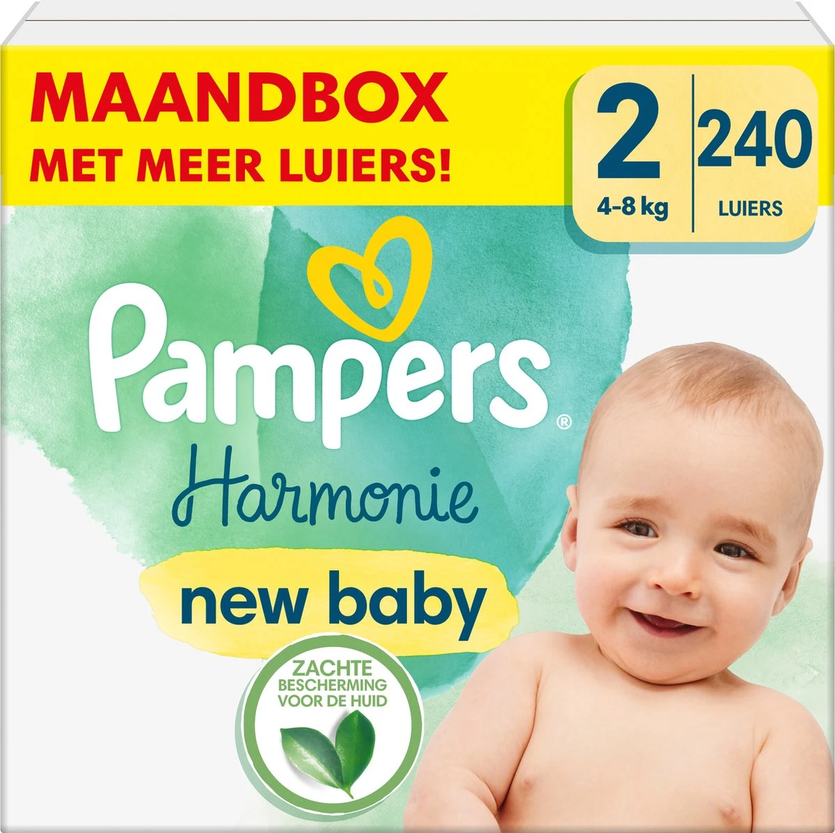 Pampers® Pampers Harmonie Luiers - Maat 2 (4-8kg) - 240 Luiers - Maandbox 3 Pampers® Pampers Harmonie Luiers - Maat 2 (4-8kg) - 240 Luiers - Maandbox