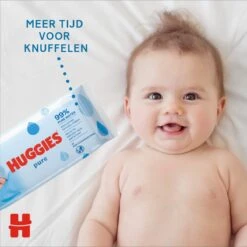 Huggies - Pure - Billendoekjes - 560 Babydoekjes - 10 X 56 -Winkel Voor Babyverzorgingsproducten 1200x1198 8