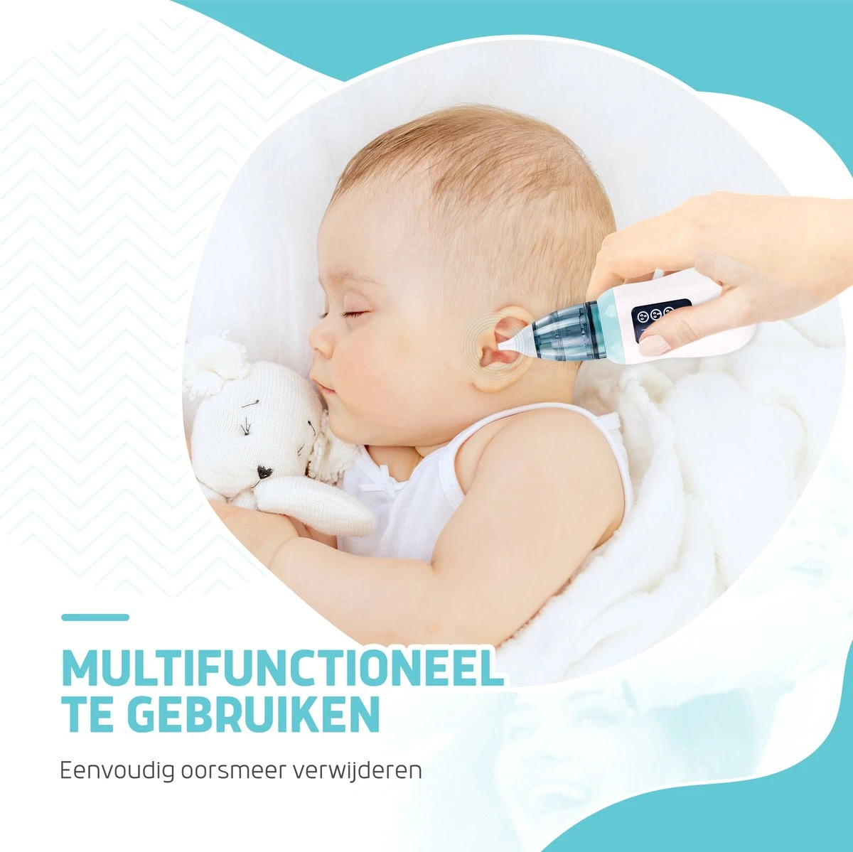 Hoy En Dia® Neusreiniger Baby Snoetenpoetsers - Neuspeer Met USB - Elektrische Neuszuiger En Oorreiniger 9 Hoy En Dia® Neusreiniger Baby Snoetenpoetsers - Neuspeer Met USB - Elektrische Neuszuiger En Oorreiniger - Afbeelding 7