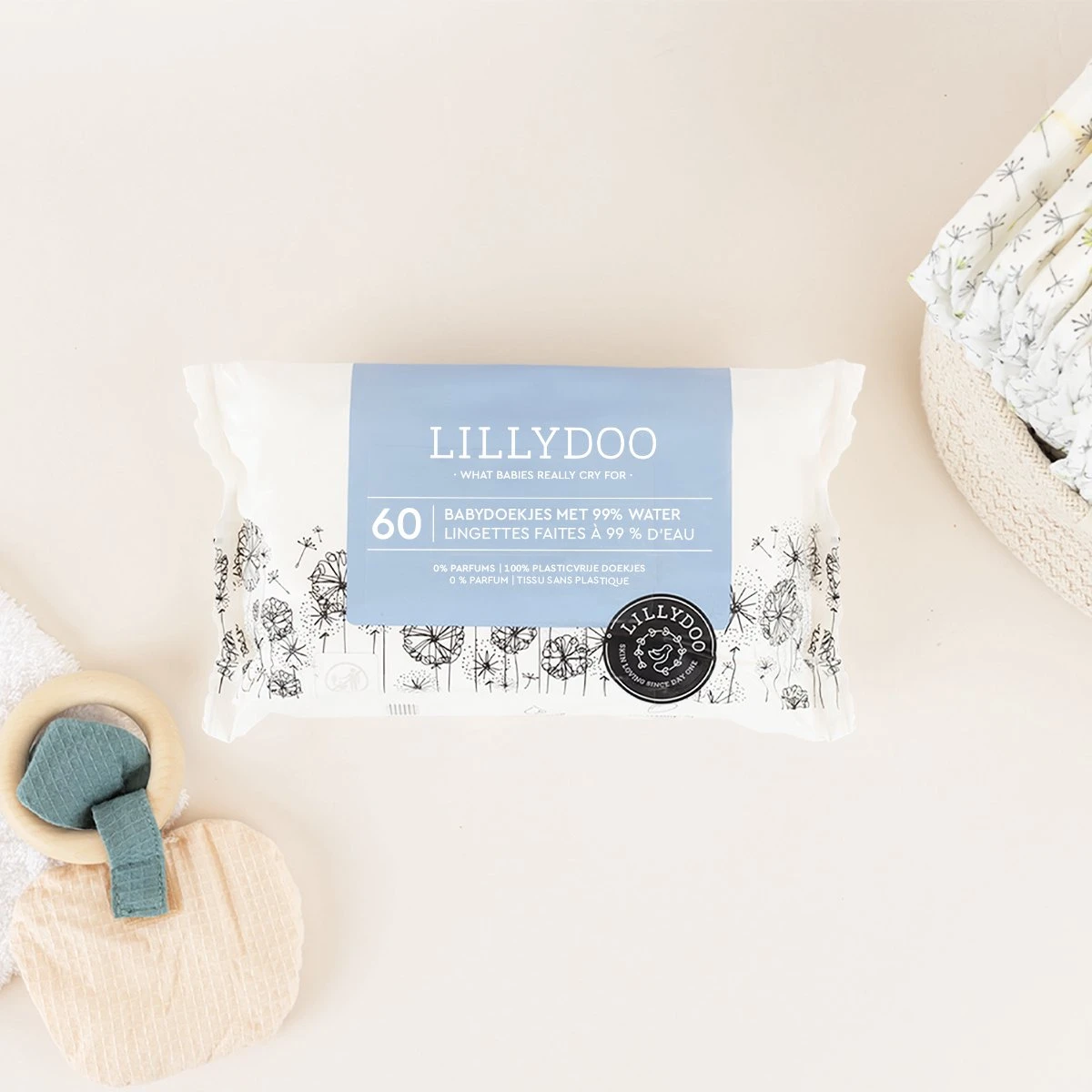 LILLYDOO Babydoekjes Met 99% Water - 1440 Billendoekjes (24x60) 100% Vrij Van Plastic En Parfum 7 LILLYDOO Babydoekjes Met 99% Water - 1440 Billendoekjes (24x60) 100% Vrij Van Plastic En Parfum - Afbeelding 5