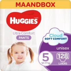 Huggies Luierbroekjes - Maat 5 (12 Tot 17 Kg) - Ultra Comfort - Unisex - 256 Stuks (8x32) - Maandbox -Winkel Voor Babyverzorgingsproducten 1200x1200 1107