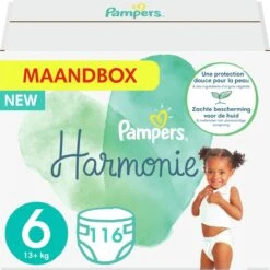 Pampers® Pampers - Harmonie Pure - Maat 6 - Maandbox - 116 Luiers