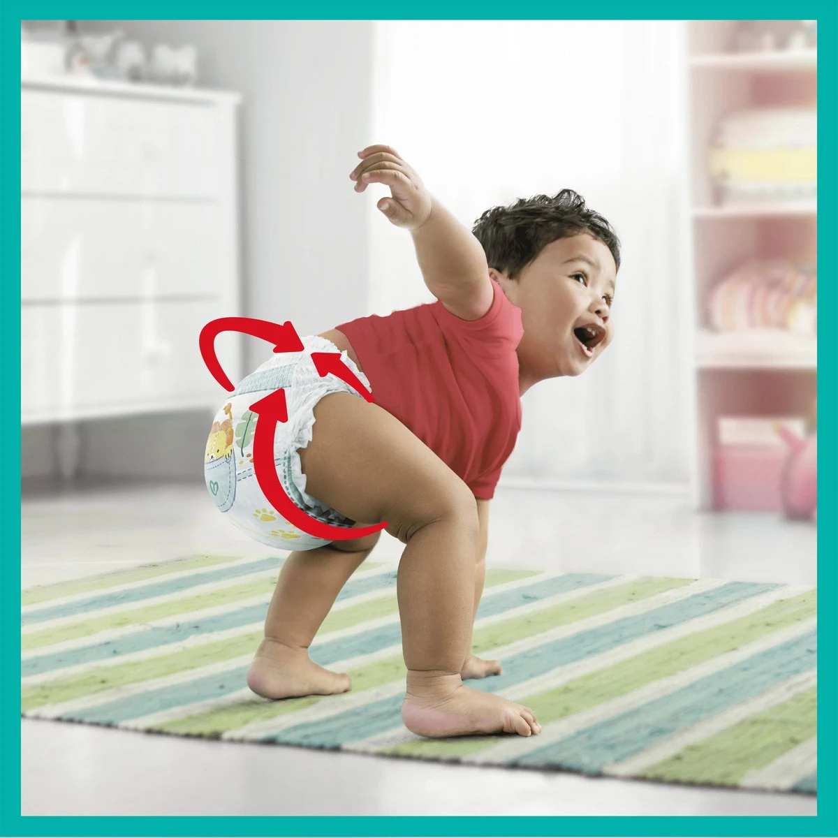Pampers® Pampers Baby-Dry Pants Luierbroekjes - Maat 6 (14-19 Kg) - 116 Stuks - Multi-Pack 5 Pampers® Pampers Baby-Dry Pants Luierbroekjes - Maat 6 (14-19 Kg) - 116 Stuks - Multi-Pack - Afbeelding 3