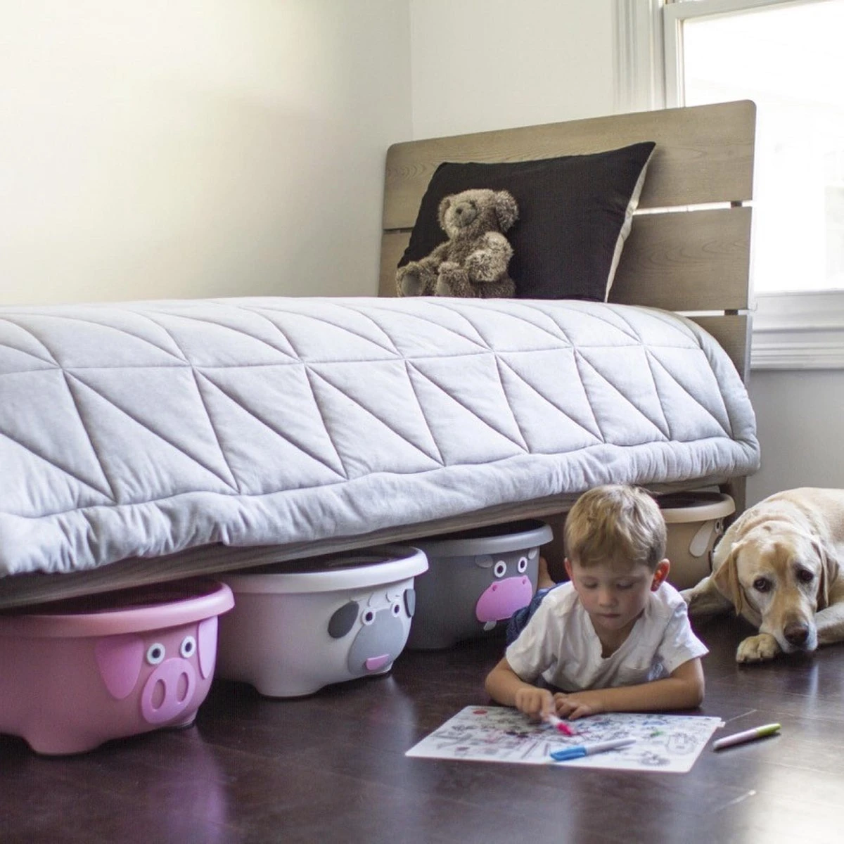 Prince Lionheart Tubimal® Met Hangmat | Baby & Peuter Badje | Opbergruimte Met Deksel | Stapelbaar | Herbruikbaar - Blauw / Olifant 6 Prince Lionheart Tubimal® Met Hangmat | Baby & Peuter Badje | Opbergruimte Met Deksel | Stapelbaar | Herbruikbaar - Blauw / Olifant - Afbeelding 4