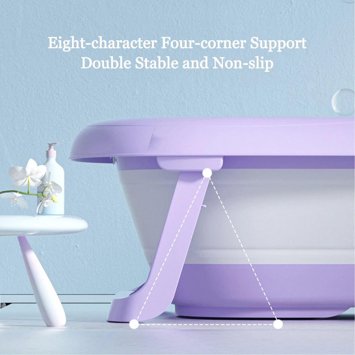 K IKIDO Babybadje Opvouwbaar - 3 In 1 Opvouwbaar - 83 × 48 × 23,5 Cm - Baby Badje - Peuterbadje - Babybadkuip -Inclusief Badkussen - Purper 5 K IKIDO Babybadje Opvouwbaar - 3 In 1 Opvouwbaar - 83 × 48 × 23,5 Cm - Baby Badje - Peuterbadje - Babybadkuip -Inclusief Badkussen - Purper - Afbeelding 3