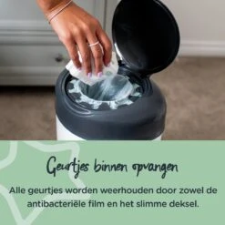Tommee Tippee Simplee Sangenic Luieremmer, Milieuvriendelijker Systeem, Inclusief 1 Navulcassette Met Duurzaam Geproduceerde Antibacteriële GREENFILM, Grijs -Winkel Voor Babyverzorgingsproducten 1200x1200 1351