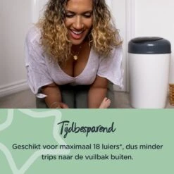Tommee Tippee Simplee Sangenic Luieremmer, Milieuvriendelijker Systeem, Inclusief 6 Navulcassettes Met Duurzaam Geproduceerde Antibacteriële GREENFILM, Grijs -Winkel Voor Babyverzorgingsproducten 1200x1200 1356