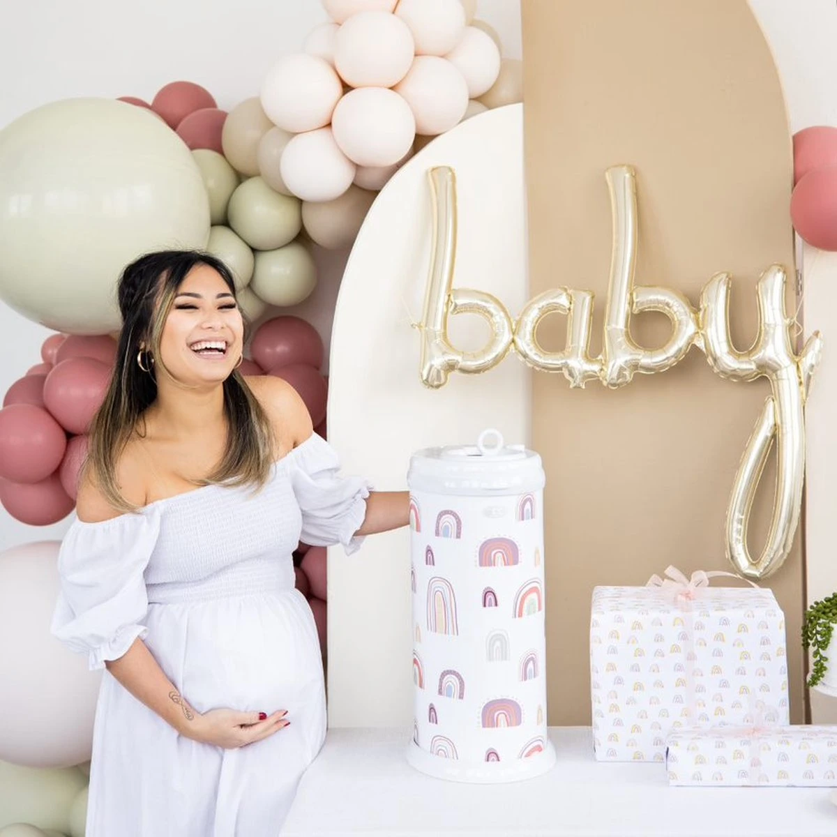 Ubbi® Ubbi Luieremmer - Rainbow - Metaal - Geurloos 4 Ubbi® Ubbi Luieremmer - Rainbow - Metaal - Geurloos - Afbeelding 2