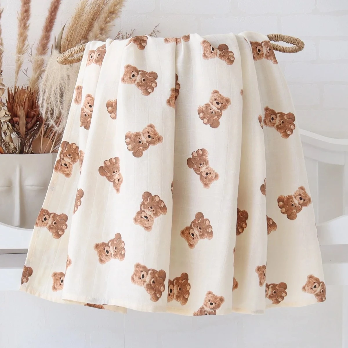 Hydrofiele Doek - Hydrofiele Doek XL - Teddybeer - 120x120cm - Hydrofiel - Swaddle - Multidoek - Superzacht - Hydrofiele Luier -XL - Bamboe - Hydrofiele Doek Teddybeer - Omslagdoek - Emmailloter - Kraamcadeau 5 Hydrofiele Doek - Hydrofiele Doek XL - Teddybeer - 120x120cm - Hydrofiel - Swaddle - Multidoek - Superzacht - Hydrofiele Luier -XL - Bamboe - Hydrofiele Doek Teddybeer - Omslagdoek - Emmailloter - Kraamcadeau - Afbeelding 3