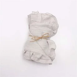 Hydrofiele Doek XL - 120x120 Cm - Ruffle Grijs - Inbakerdoek - Swaddle Doek -Winkel Voor Babyverzorgingsproducten 1200x1200 1493