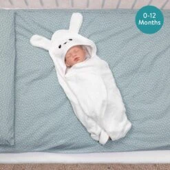 Navaris Badcape Met Capuchon Voor Baby - Set Met Badcape En Washandje - 100% Bamboe - Voor Baby's Van 0-12 Maanden - Oeko-tex Gecertificeerd - Schaap -Winkel Voor Babyverzorgingsproducten 1200x1200 1582