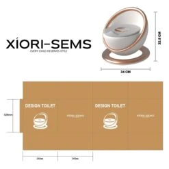 XIORI-SEMS - Plaspotje - Potje Peuter - Potje - WC Verkleiner - WC Potje Peuter - Toilet - Zindelijkheid - Toilettrainer - Wit Met Goud - Design - Jongens En Meisjes - Kraamcadeau – Kraamvisite – Babyshower – Verjaardag - Cadeau - Potje Goud -Winkel Voor Babyverzorgingsproducten 1200x1200 1603