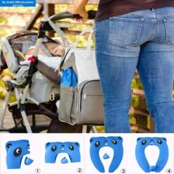 Merkloos Wc Verkleiner Opvouwbaar - Licht En Compact Reis-Formaat WC Bril - Toilet Trainer Voor Peuters Onderweg - Panda Blauw -Winkel Voor Babyverzorgingsproducten 1200x1200 1716