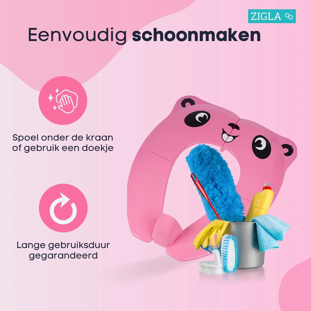 Zigla - WC Verkleiner - Kinder WC Bril - Opvouwbaar - Licht Ontwerp - Hygiënisch Voor Onderweg - WC Bril Voor Zindelijkheidstraining - Makkelijk Mee Te Nemen - Gratis Tasje Bijgeleverd - 5 Zigla - WC Verkleiner - Kinder WC Bril - Opvouwbaar - Licht Ontwerp - Hygiënisch Voor Onderweg - WC Bril Voor Zindelijkheidstraining - Makkelijk Mee Te Nemen - Gratis Tasje Bijgeleverd - - Afbeelding 3