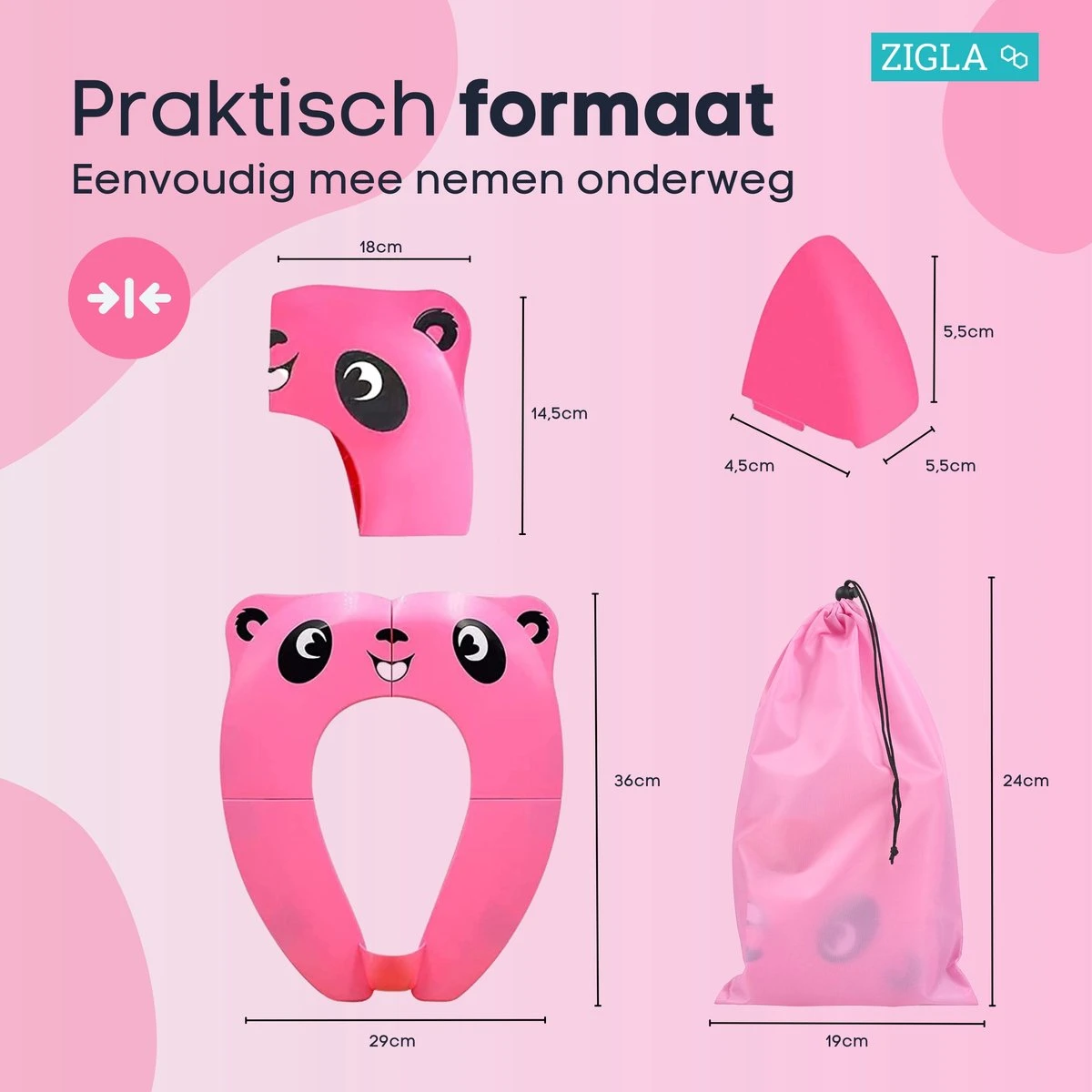 Zigla - WC Verkleiner - Kinder WC Bril - Opvouwbaar - Licht Ontwerp - Hygiënisch Voor Onderweg - WC Bril Voor Zindelijkheidstraining - Makkelijk Mee Te Nemen - Gratis Tasje Bijgeleverd - 9 Zigla - WC Verkleiner - Kinder WC Bril - Opvouwbaar - Licht Ontwerp - Hygiënisch Voor Onderweg - WC Bril Voor Zindelijkheidstraining - Makkelijk Mee Te Nemen - Gratis Tasje Bijgeleverd - - Afbeelding 7