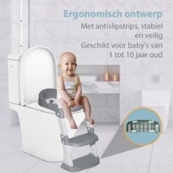 Merkloos Levlo Goods WC Verkleiner – WC Verkleiner Met Trapje – Toilettrainer – Verstelbaar – Incl. Handvaten - Grijs -Winkel Voor Babyverzorgingsproducten 1200x1200 1734