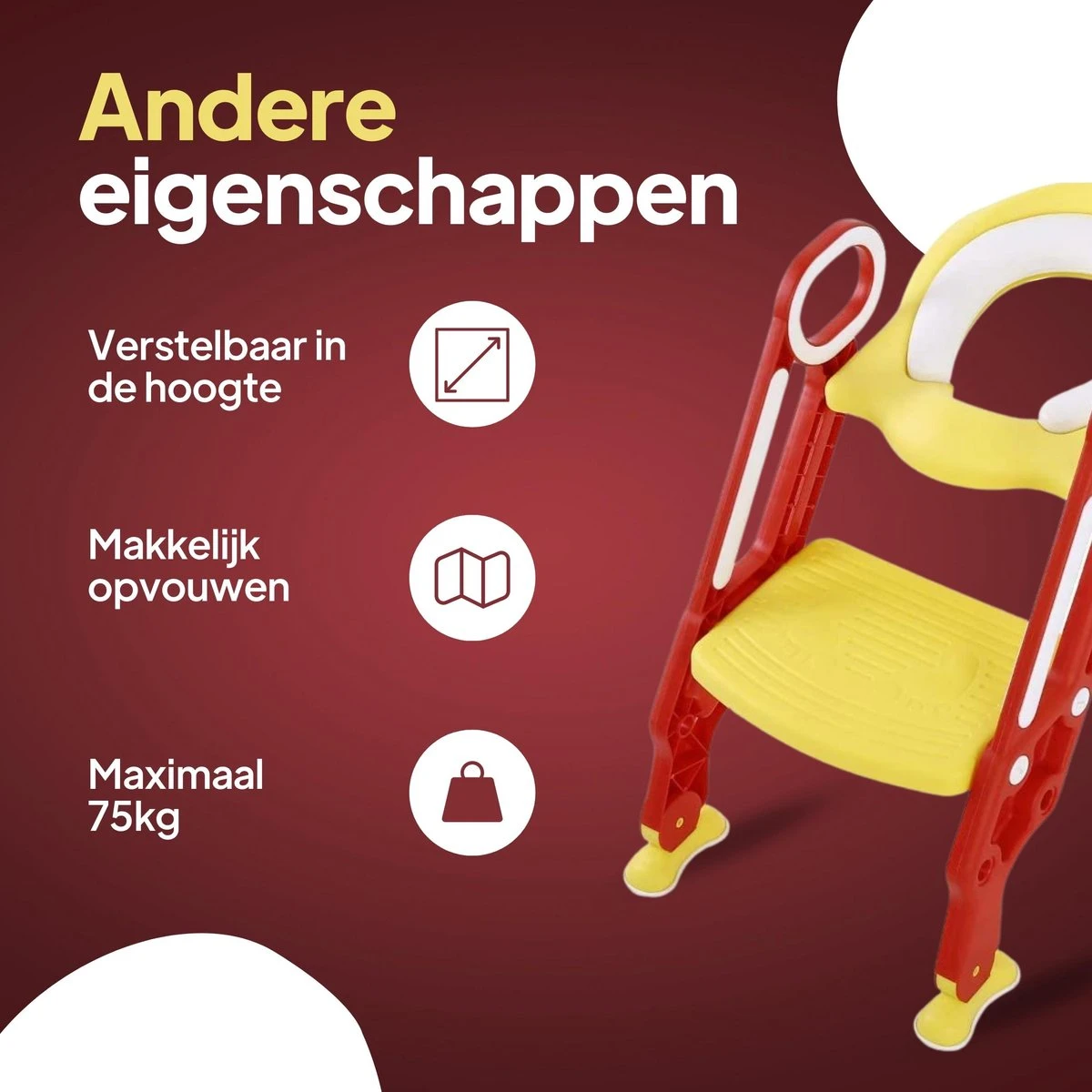 Merkloos Wc Verkleiner Met Trapje - Wc Verkleiner - Toilettrainer - Toiletverkleiner - 2 Tot 7 Jaar 7 Merkloos Wc Verkleiner Met Trapje - Wc Verkleiner - Toilettrainer - Toiletverkleiner - 2 Tot 7 Jaar - Afbeelding 5