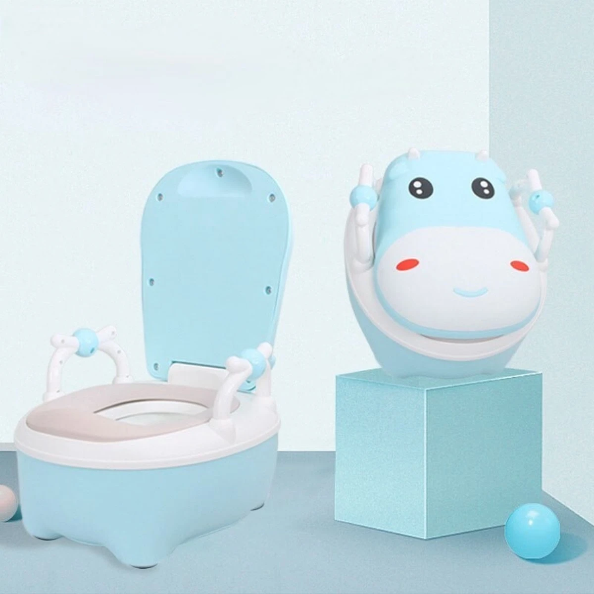 Merkloos Plaspotje Koe | Plaspotje Kind | Potje Peuter | Potje Met Deksel | WC Potje Peuter | WC Verkleiner | Opstapje | Blauw 8 Merkloos Plaspotje Koe | Plaspotje Kind | Potje Peuter | Potje Met Deksel | WC Potje Peuter | WC Verkleiner | Opstapje | Blauw - Afbeelding 6