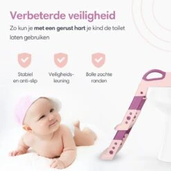 Macx & Macx Toilettrainer Met Trapje - Brilverkleiner Met Handvaten En Opstapje - Opvouwbaar Toilet Bril Zitje - WC Zindelijkheids Training Voor Jongens/Meisjes - Urinoirs Voor Kind/Peuter Van 2 Tot 7 Jaar - Roze 16 Macx & Macx Toilettrainer Met Trapje - Brilverkleiner Met Handvaten En Opstapje - Opvouwbaar Toilet Bril Zitje - WC Zindelijkheids Training Voor Jongens/Meisjes - Urinoirs Voor Kind/Peuter Van 2 Tot 7 Jaar - Roze -Winkel Voor Babyverzorgingsproducten 1200x1200 1755