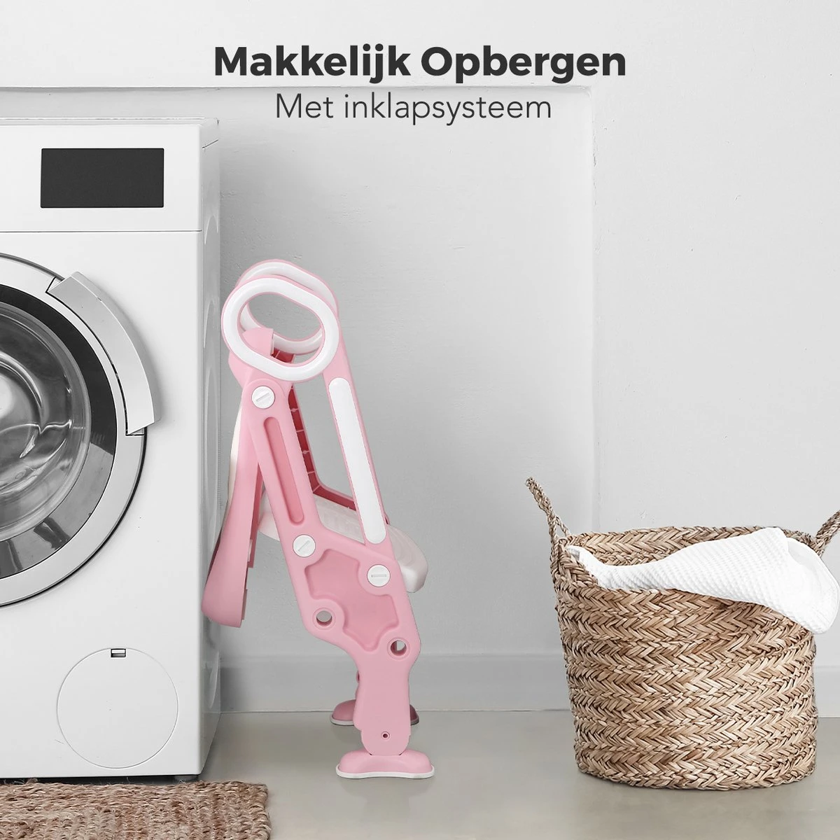 LifeGoods WC Verkleiner Met Trapje - Trainer Met Opstapje - 2 Tot 7 Jaar - Roze/Wit 12 LifeGoods WC Verkleiner Met Trapje - Trainer Met Opstapje - 2 Tot 7 Jaar - Roze/Wit - Afbeelding 10