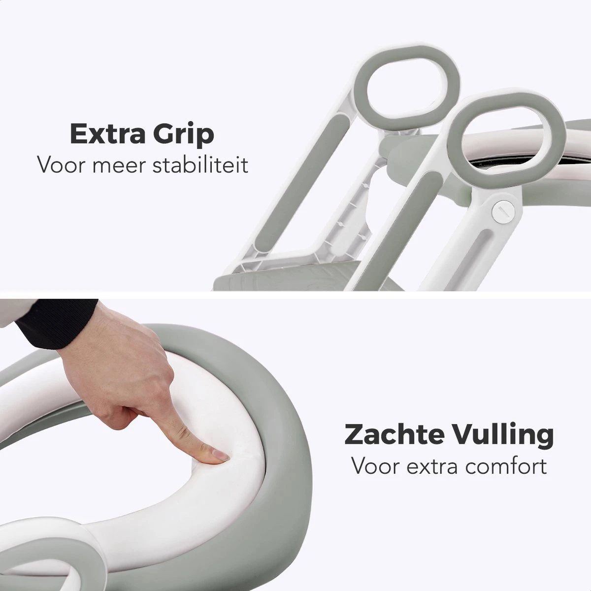 LifeGoods WC Verkleiner Met Trapje - Trainer Met Opstapje - 2 Tot 7 Jaar - Grijs/Wit 6 LifeGoods WC Verkleiner Met Trapje - Trainer Met Opstapje - 2 Tot 7 Jaar - Grijs/Wit - Afbeelding 4