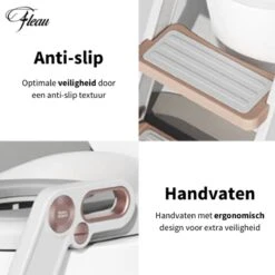 Fleau Luxe WC Verkleiner Met Trapje - Toiletverkleiner - Wit - Brilverkleiner Met Handvaten En Opstapje - Toilettrainer + GRATIS Fleau WC Borstel -Winkel Voor Babyverzorgingsproducten 1200x1200 1802