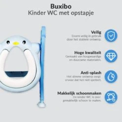 Buxibo Kinder WC Met Opstapje - WC Bril Kind - Kinderzitting WC - Toilet Verkleiner - Toilettrainer - Blauw -Winkel Voor Babyverzorgingsproducten 1200x1200 1811