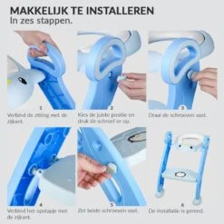 Buxibo Kinder WC Met Opstapje - WC Bril Kind - Kinderzitting WC - Toilet Verkleiner - Toilettrainer - Blauw -Winkel Voor Babyverzorgingsproducten 1200x1200 1813