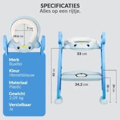 Buxibo Kinder WC Met Opstapje - WC Bril Kind - Kinderzitting WC - Toilet Verkleiner - Toilettrainer - Blauw -Winkel Voor Babyverzorgingsproducten 1200x1200 1817