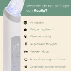 AQUILA Elektrische Neusreiniger Voor Baby En Kinderen - Neuszuiger Baby - Neuspeer - Vrij Van BPA - Oplaadbaar - 3 Standen, Muziek En Licht Voor Afleiding -Winkel Voor Babyverzorgingsproducten 1200x1200 1967